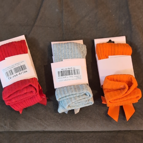Maria Nicole Kids Ribbed Socks - Red, Light Blue, Orange - Picture 3 of 3